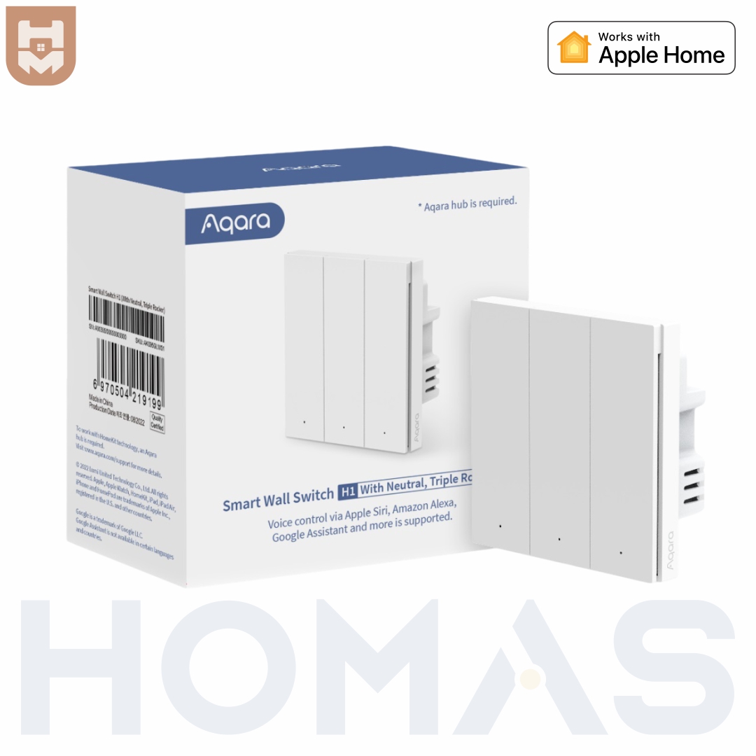 Aqara H1 White - Triple Rocker Product Aqara H1 White - Triple Rocker Product