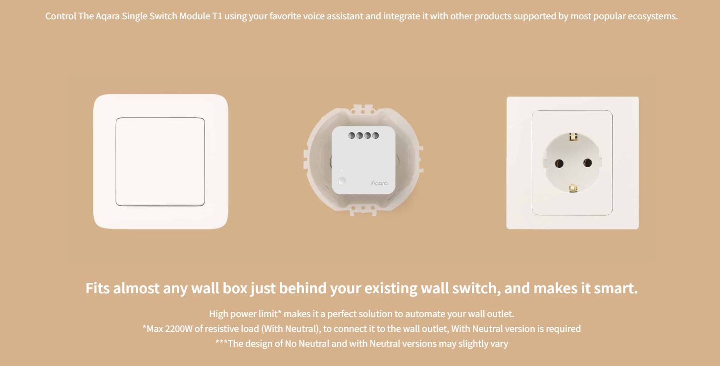 Aqara T1 - Single Relay - Installation