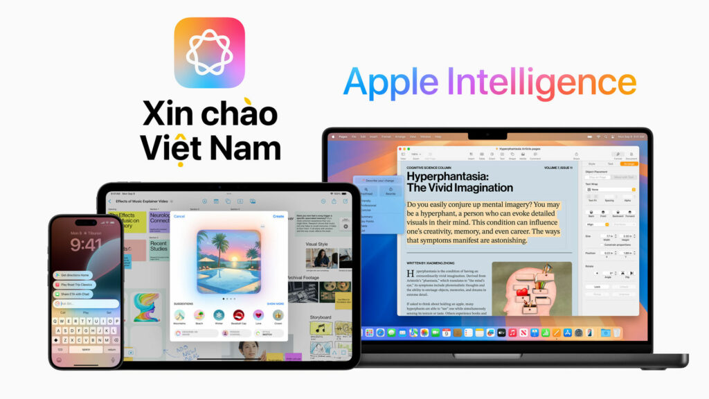 Apple Intelligence Ho Tro Tieng Viet