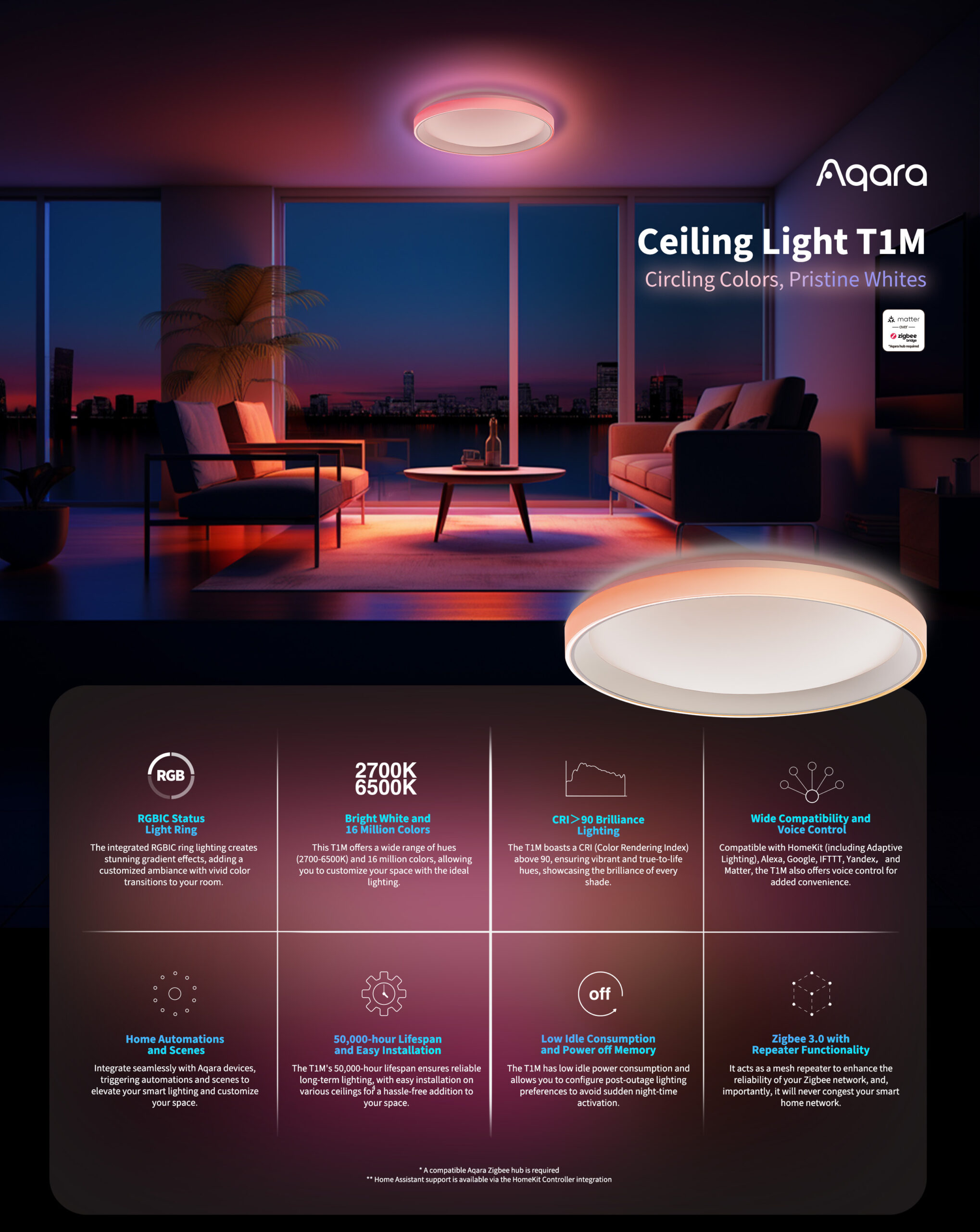 Aqara Ceiling Light T1m - Banner1