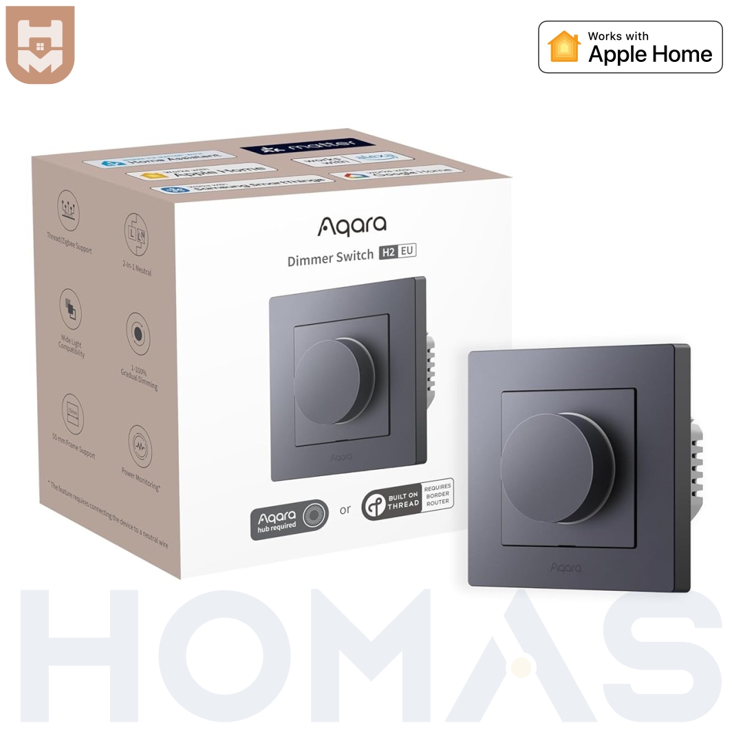 Aqara H2 Eu Dimmer Switch - Gray Product Aqara H2 Eu Dimmer Switch - Gray Product