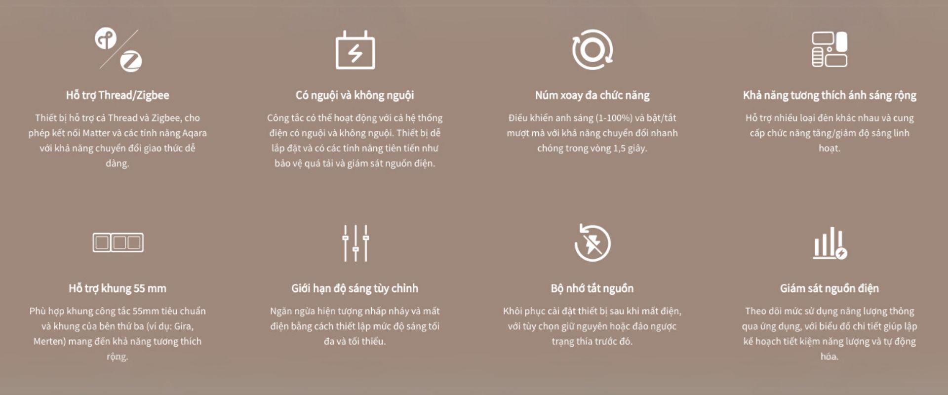 Aqara H2 Eu Dimmer Switch - Specs