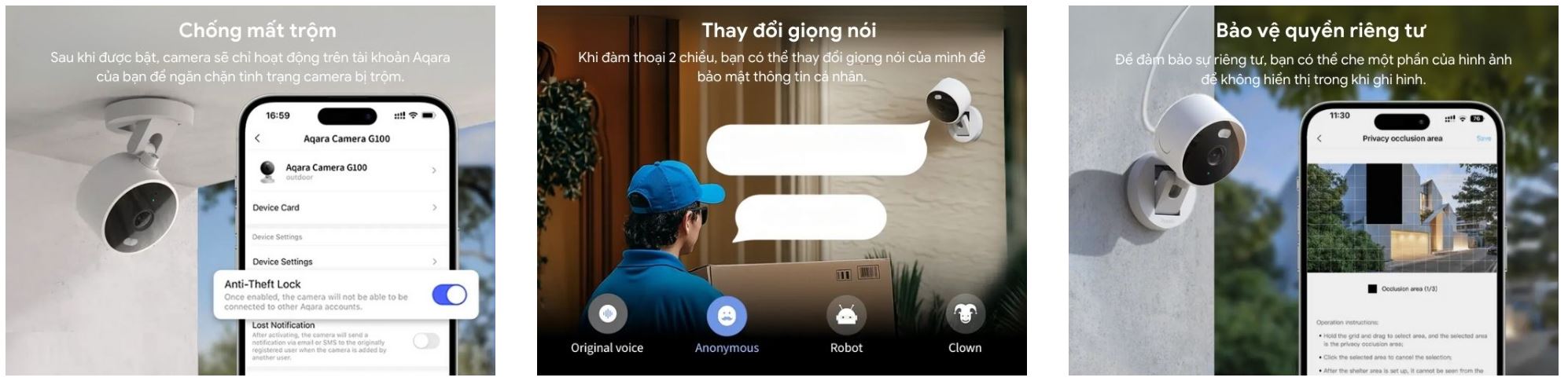 Camera Aqara G100 Features