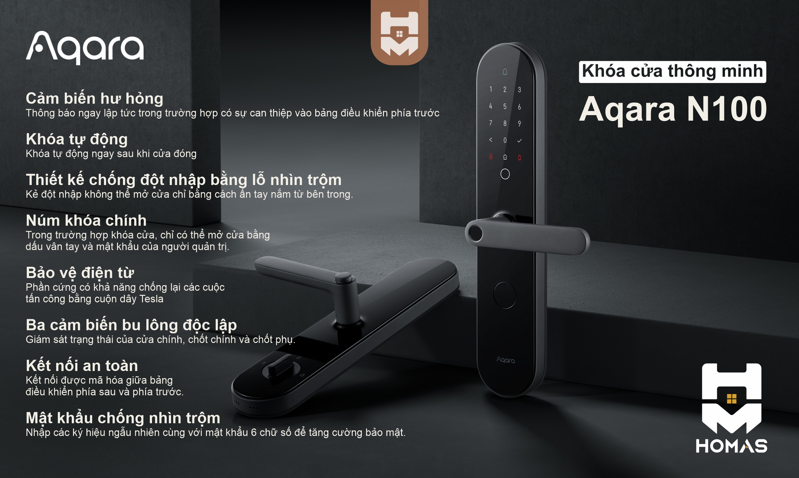 Aqara N100 Door Lock - Detail